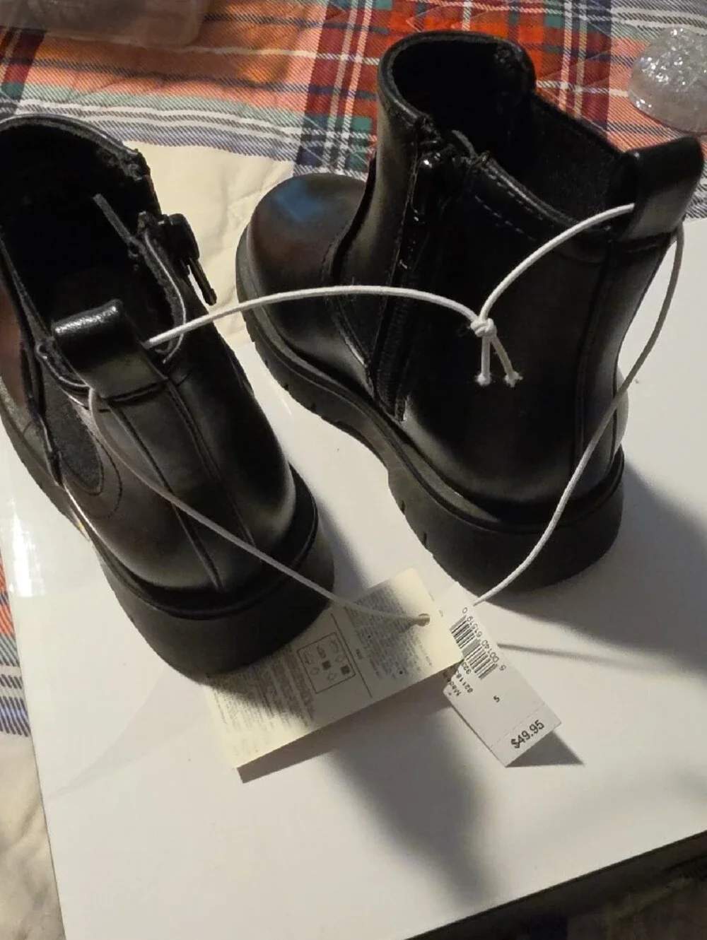 GAP Kids Black Chelsea Zip Ankle Boots